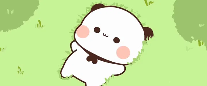 Meadow Slumber: Kawaii Panda Grass Nap