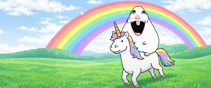 Whimsical Dream: Rainbow Unicorn Gallop