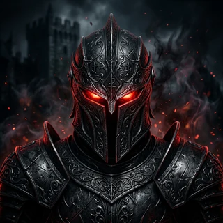Eclipsed Citadel: Dark Fantasy Void Knight Avatar