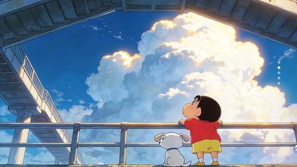 Nostalgic Sunburst: Golden Cumulus Clouds